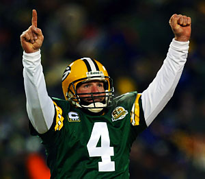 brett when he played for the packers